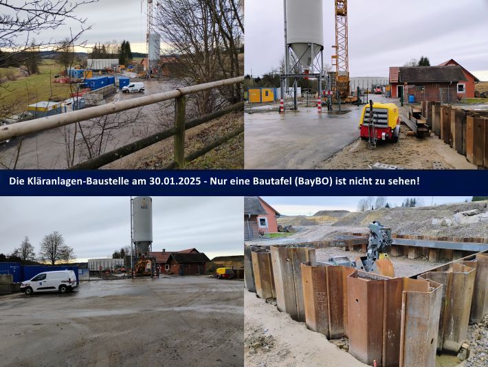 Eslarn – Bauwesen: Neues von der Kläranlagen-Baustelle (30.01.2025)